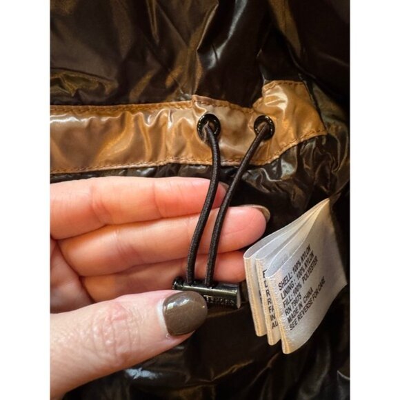 Michael Kors Coat Women Small Tan‎ Quilted Insulated Puffer Jacket Outdoor - Picture 11 of 15